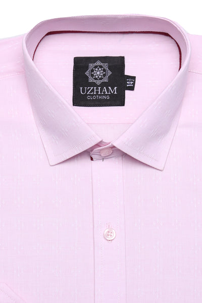 Pink (Jacquard) Formal Shirt