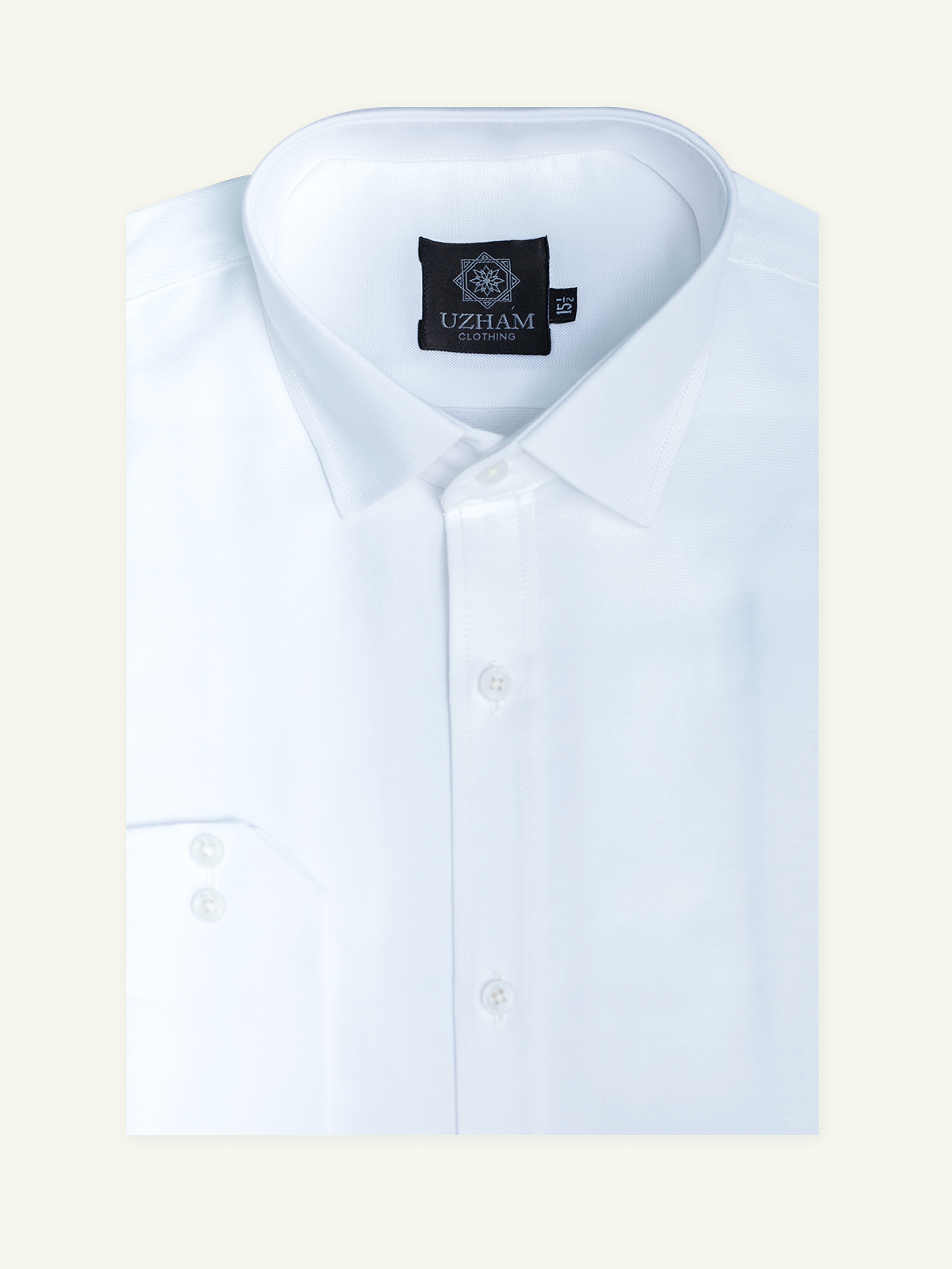 White Self Check (Chambray) Dress Shirt