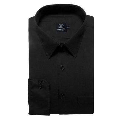 Plain Black Dress Shirt