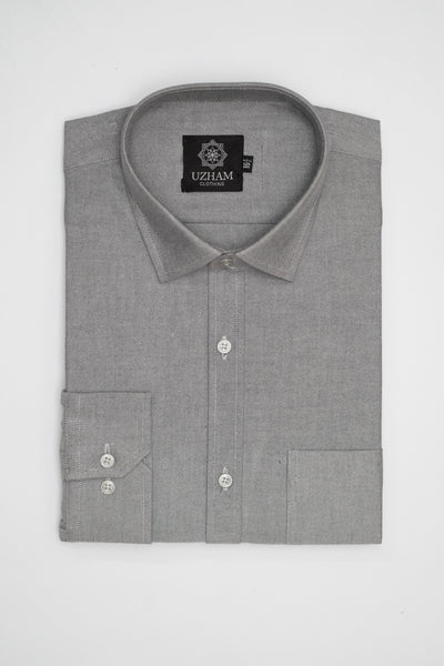 Grey Chambray Formal Shirt