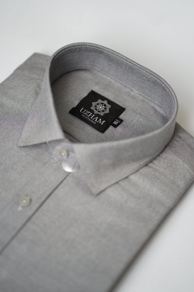 Grey Chambray Formal Shirt