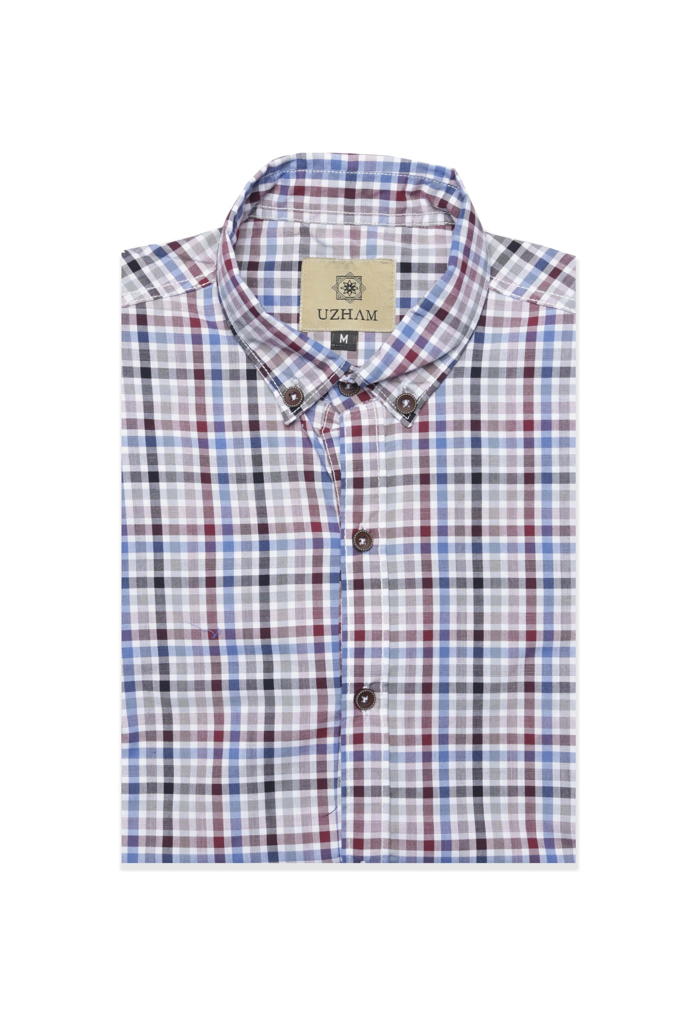 Red & Blue Gingham Casual Shirt